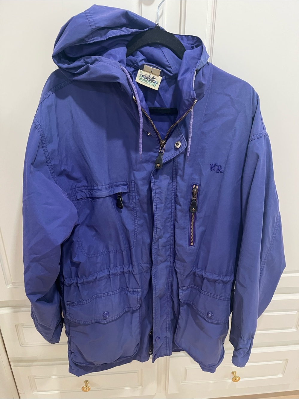 Vintage Northern Reflections Purple Hooded Jacket